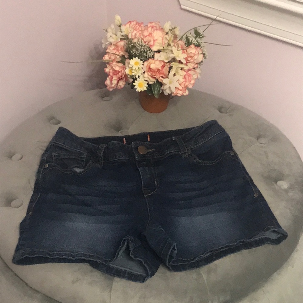 Astor Denim Dark Wash Shorts.